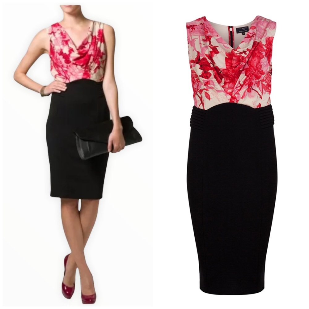 Ted Baker London Dega Floral Etching Dress
